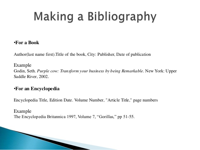 Bibliography project