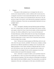 Chemical kinetics lab report