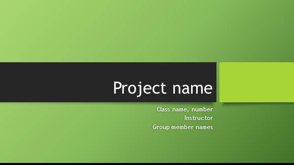 Project group name