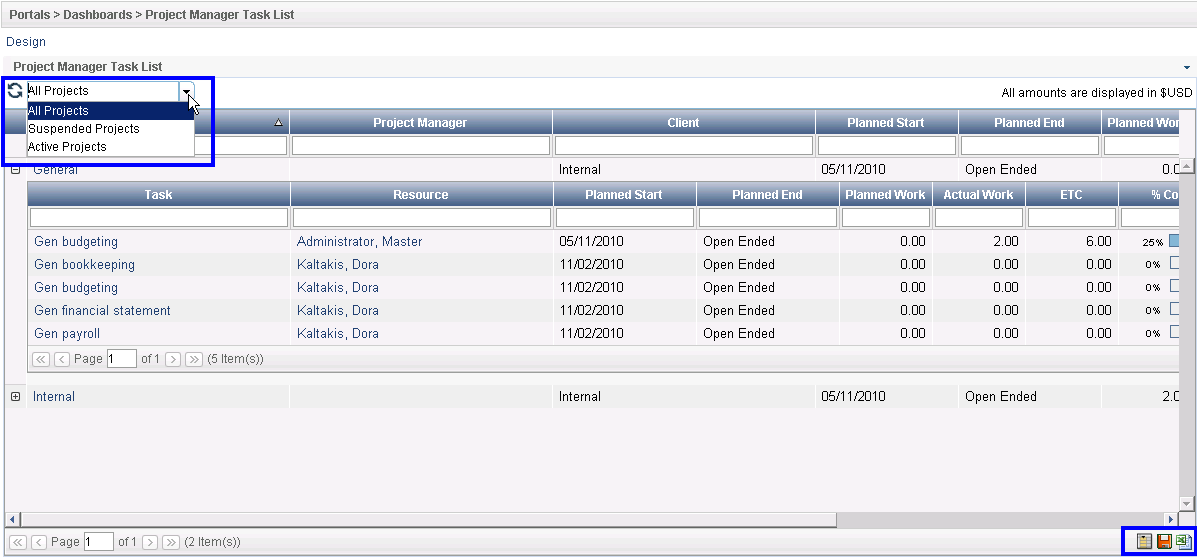 Task project management