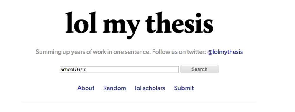 Writing your thesis