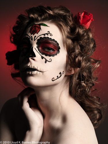 makeup skull. my Sugar Skulls photoshoot